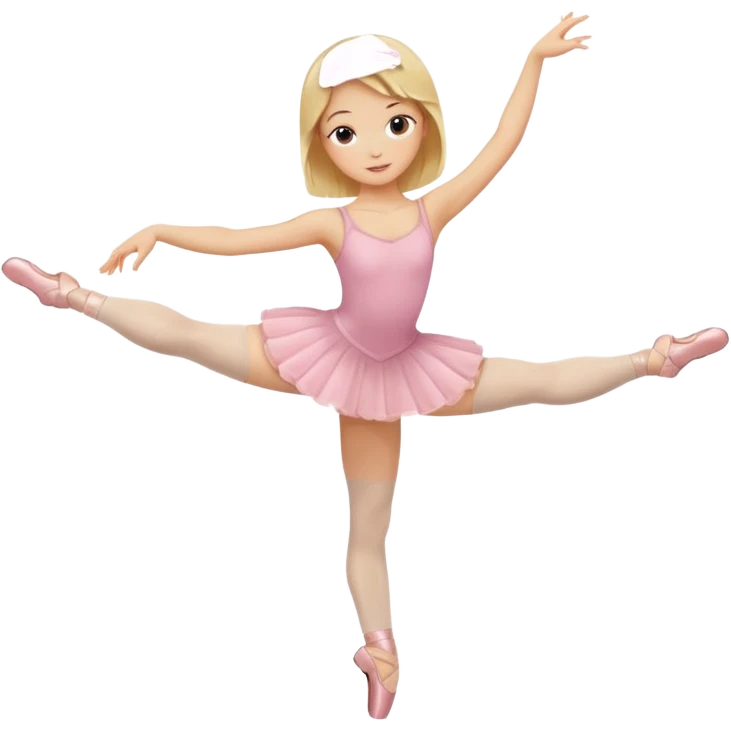 Blond Girl doing Ballett emoji