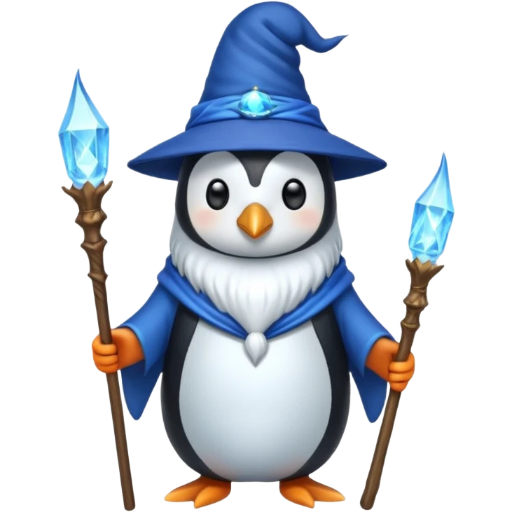 Penguin Wizard emoji