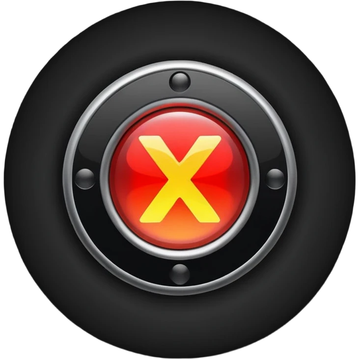 Strobe light with a black X over it. emoji