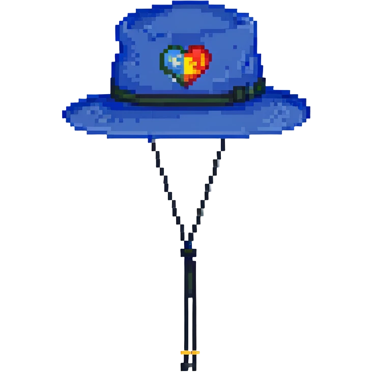 Синяя спортивная панамка со шнурком и надписью SPACEME, no background emoji