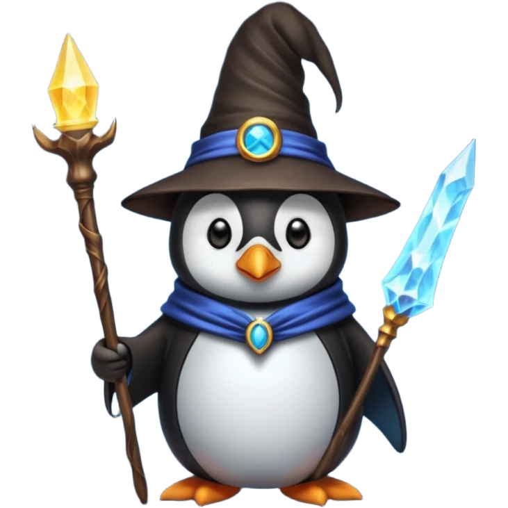 Penguin Wizard emoji