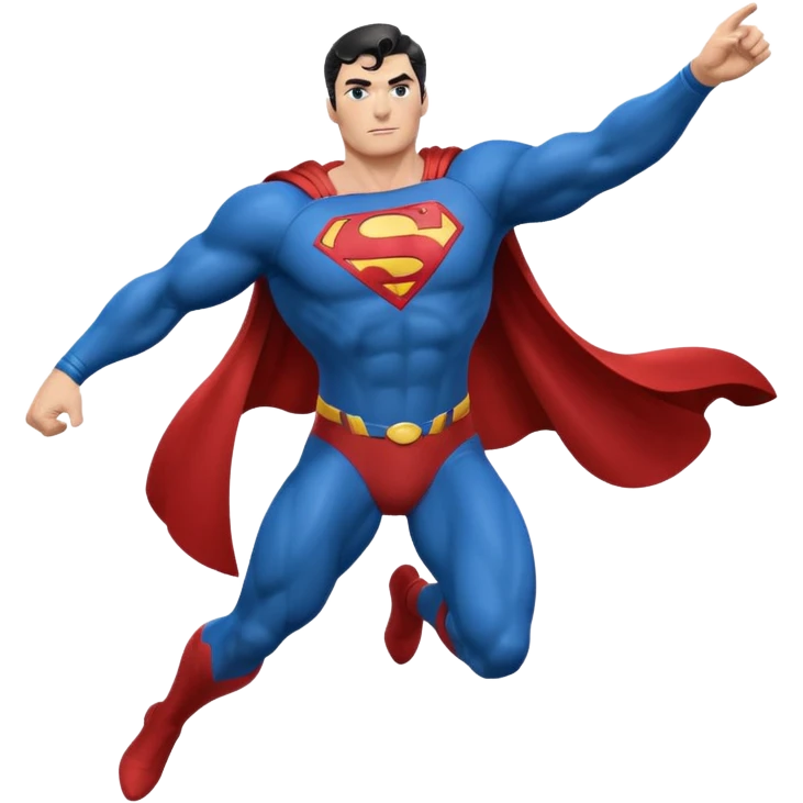 superman flying emoji