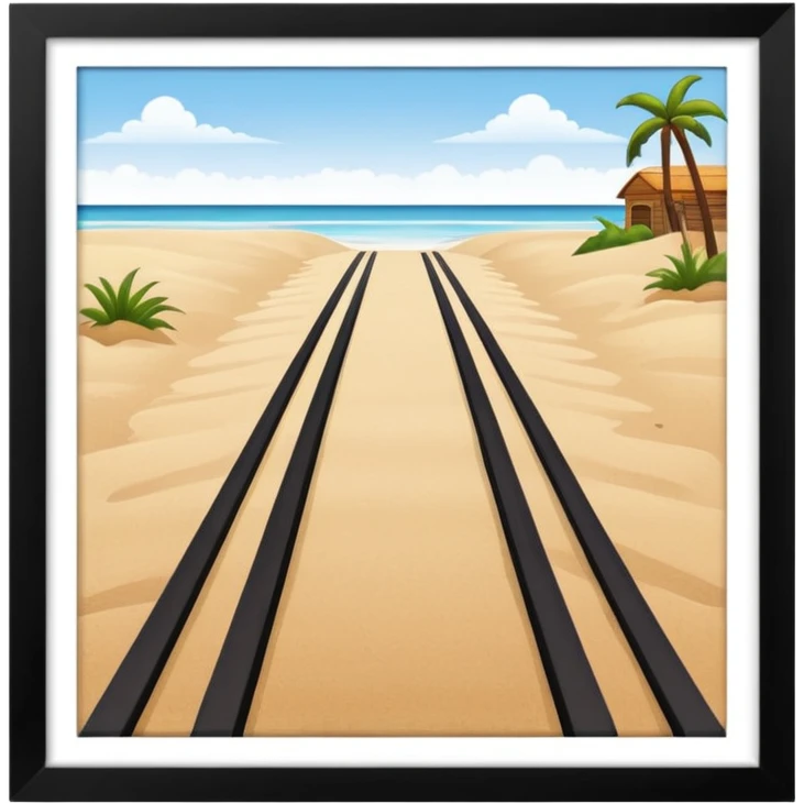 beach runway emoji