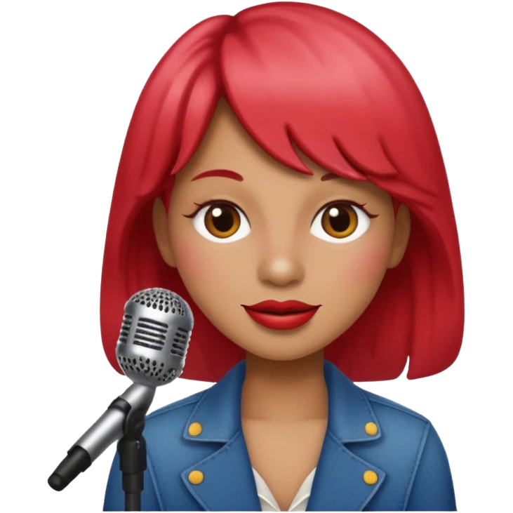 singer strawberry face emoji