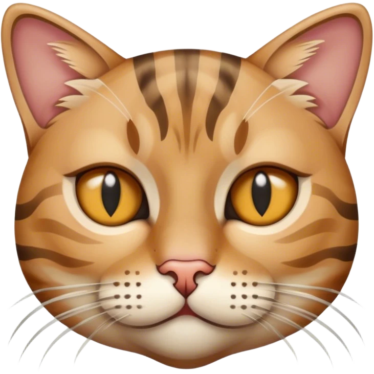 Tabby cat blind in right eye emoji