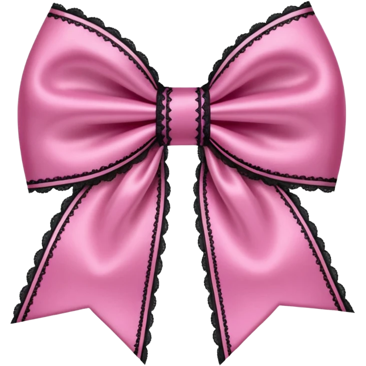 pink gothic bow emoji