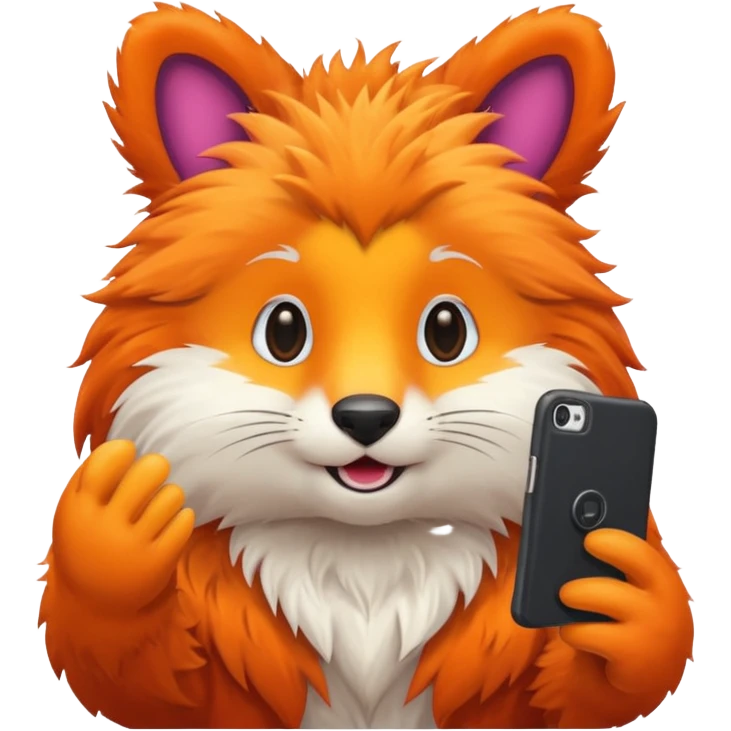 animal taking selfie emoji
