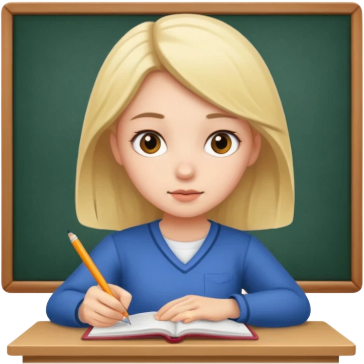 girl study emoji