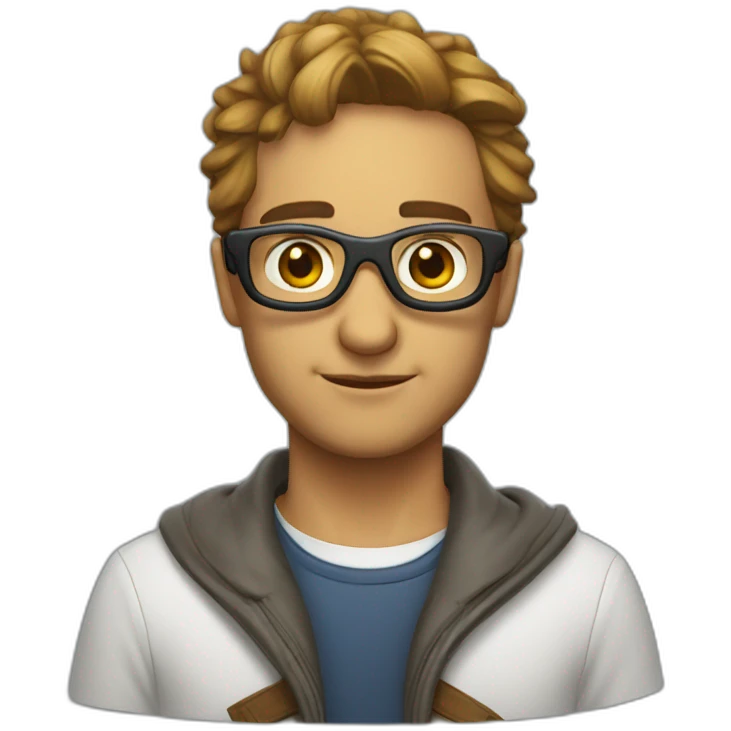 Intello au lunette cassé emoji