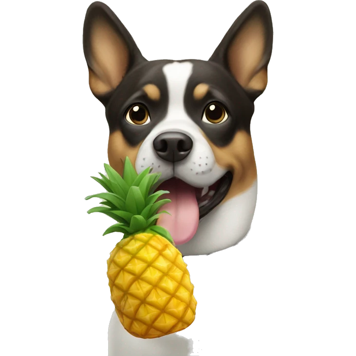 dog with a pineapple  emoji