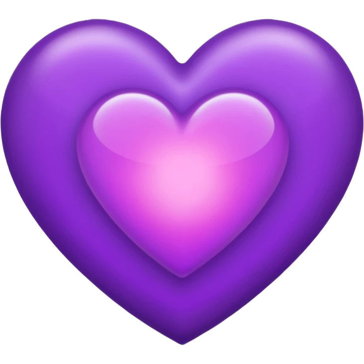 purple heart with a soft glow emoji