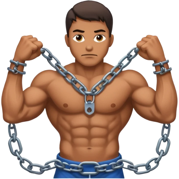 chained man emoji