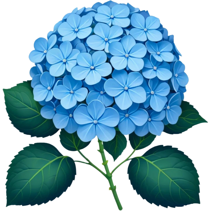 Blue hydrangeas emoji