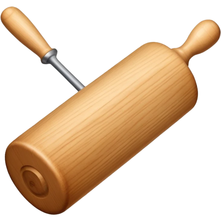 Ausrollholz einzel emoji