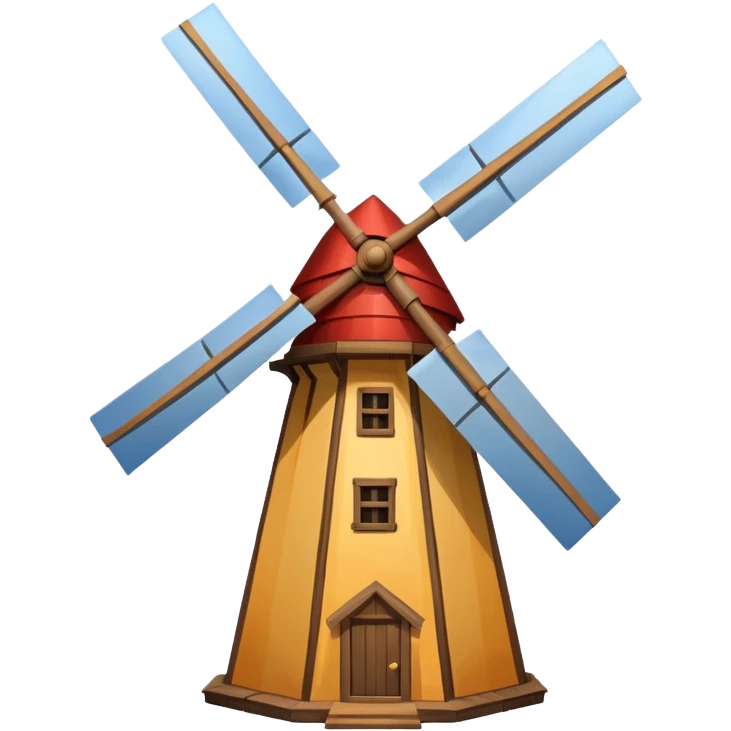 windmill in wind emoji