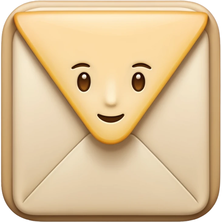 Letter color pale beige creamy emoji