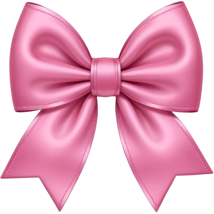 Aesthetic pink bow emoji