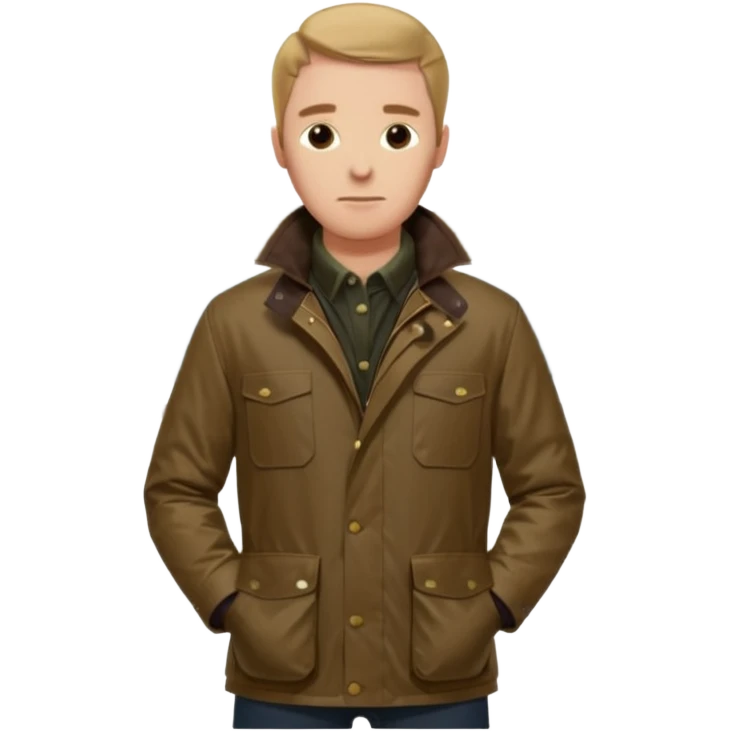 man with barbour emoji