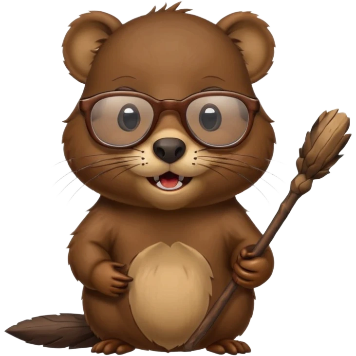 spectacled beaver emoji