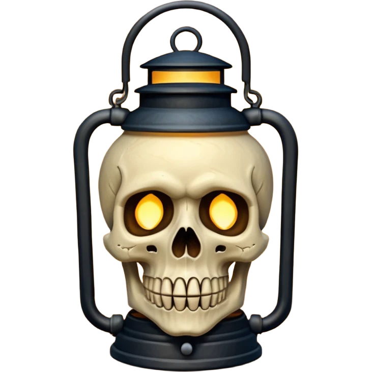 skull lantern emoji