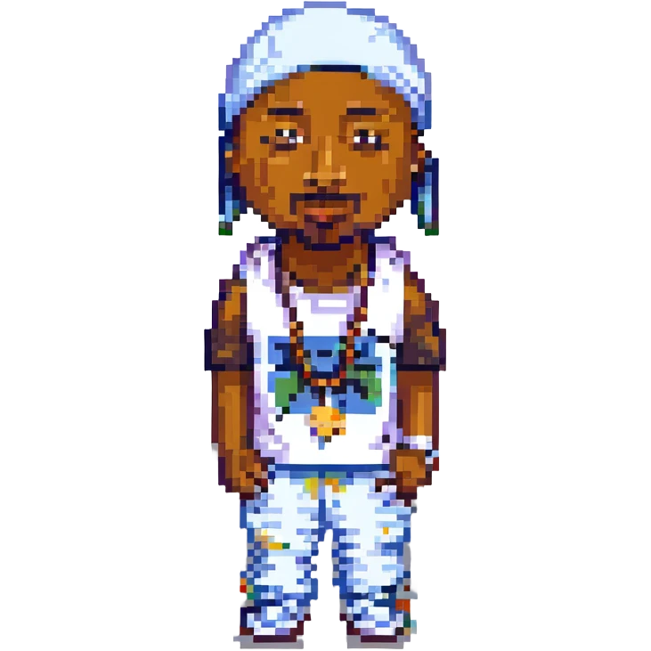 Репер 2Pac, no background emoji