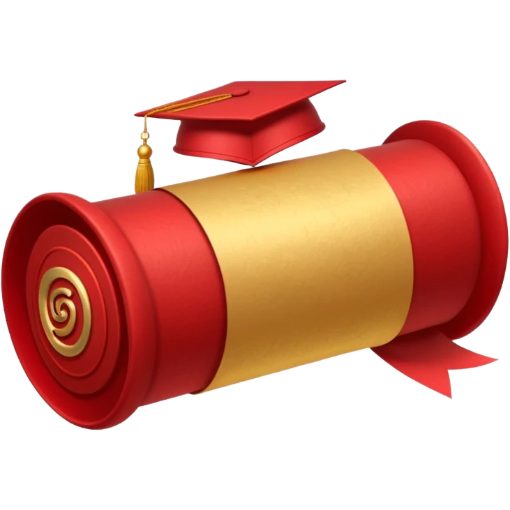red diploma  emoji