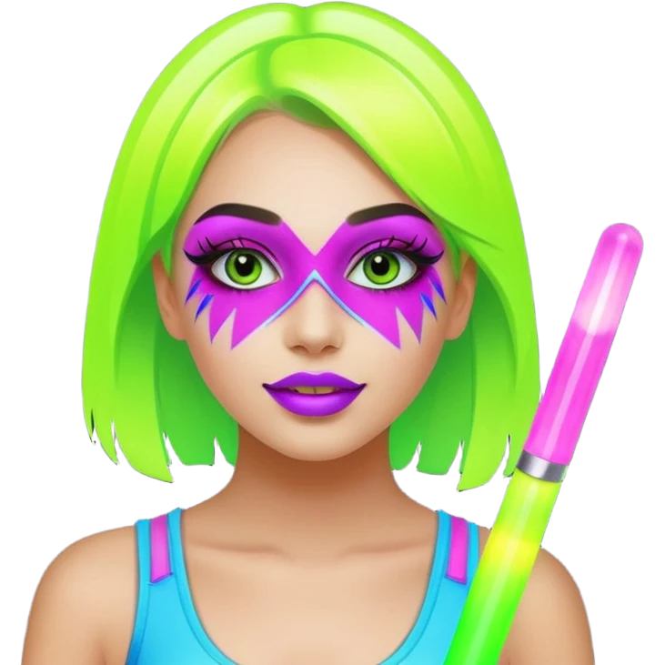 Rave girl emoji