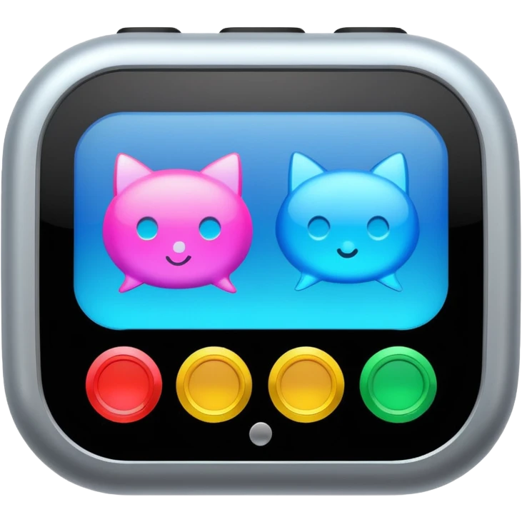 Chat bubble with CNC controller inside emoji