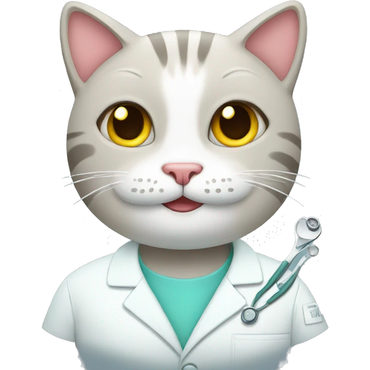 dentist-cat emoji