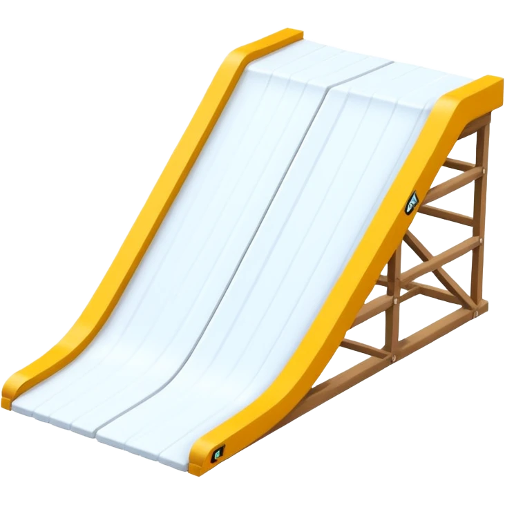 snow jump ramp on top view emoji