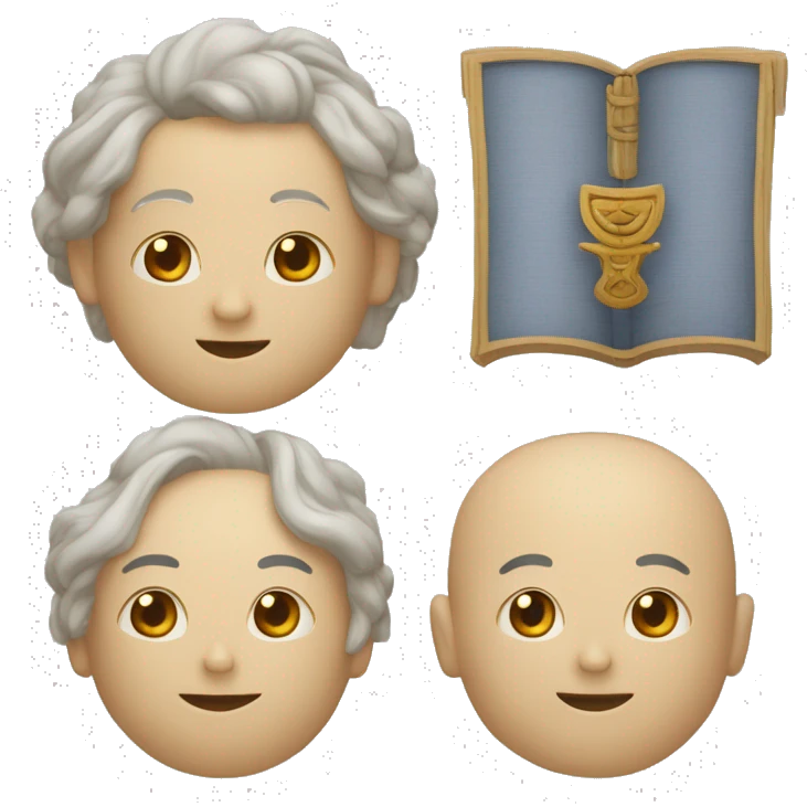 庄子，瘦削长须，智慧飘逸，一位古代哲学家,中国 emoji