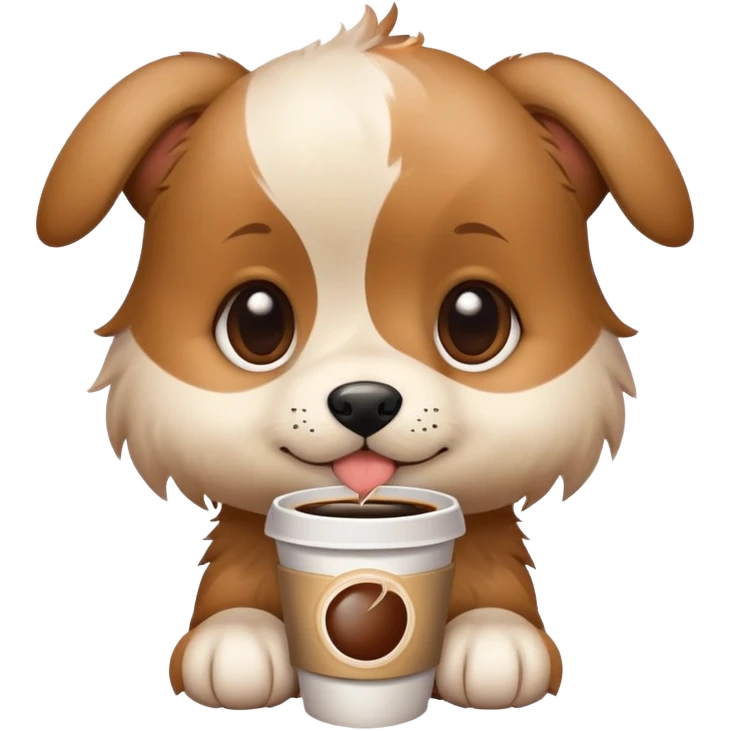 Coffee pup emoji