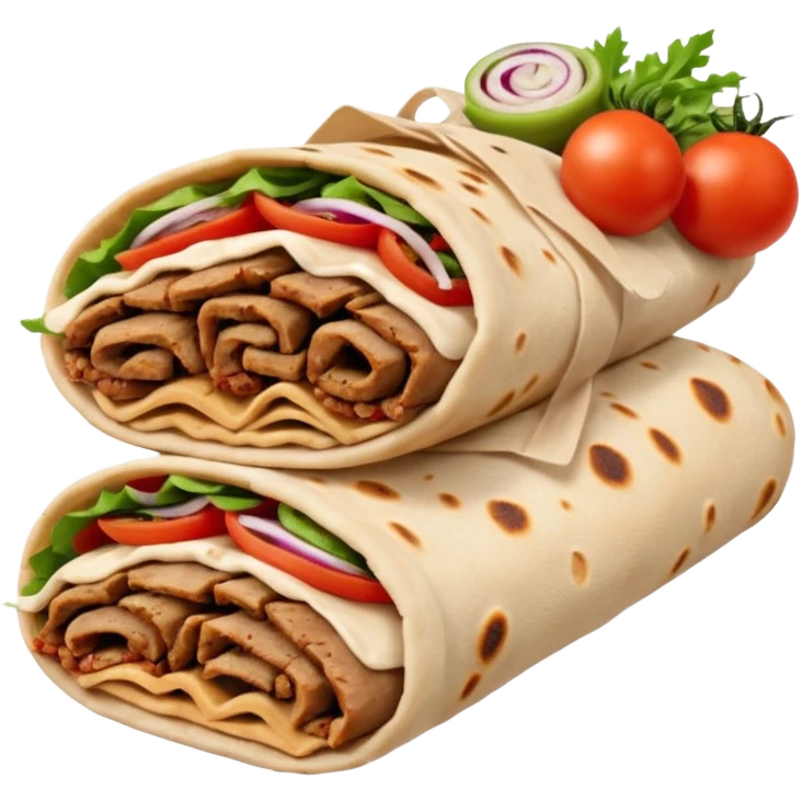 one shawarma emoji