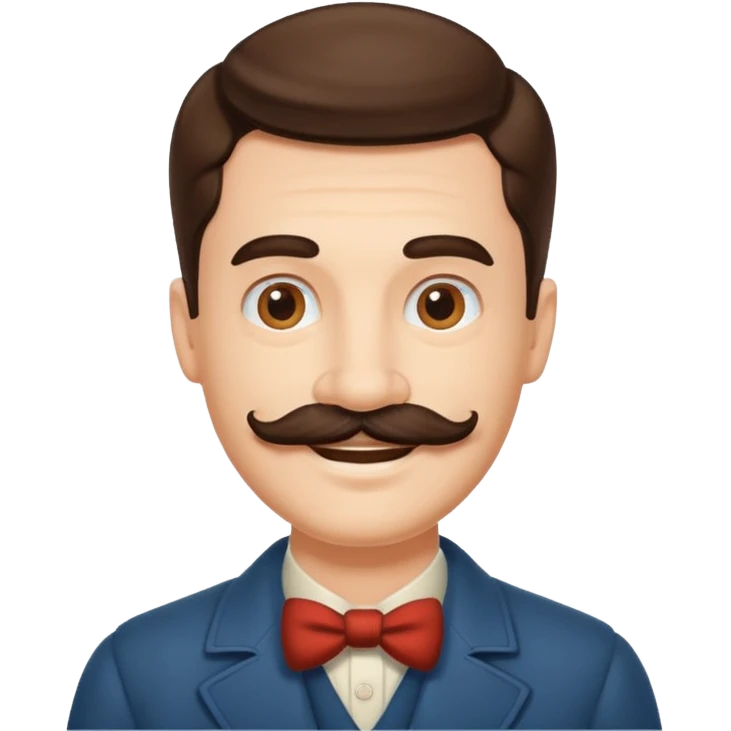 Retro style  man emoji