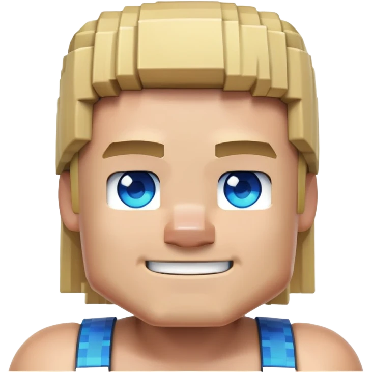 Minecraft Steve character emoji