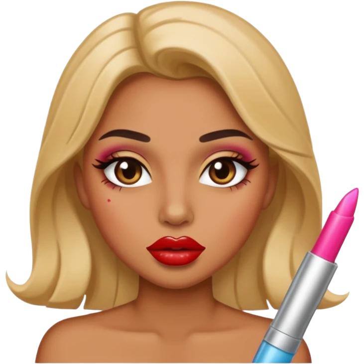 a baddie with lp gloss emoji
