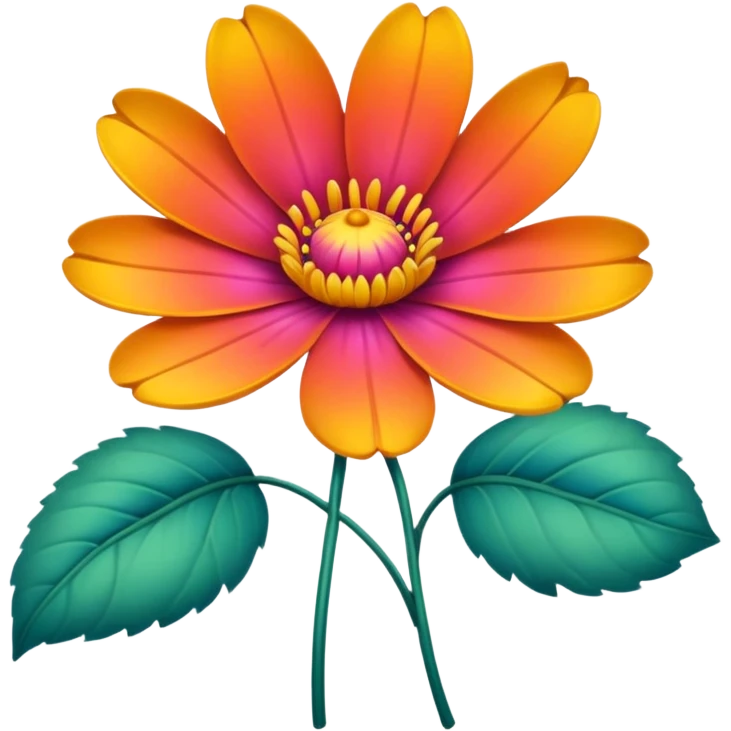 vintage emogie flower emoji