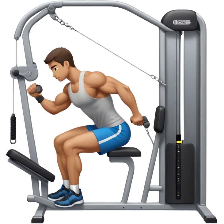 side-view man cable-machine tricep-pushdown emoji