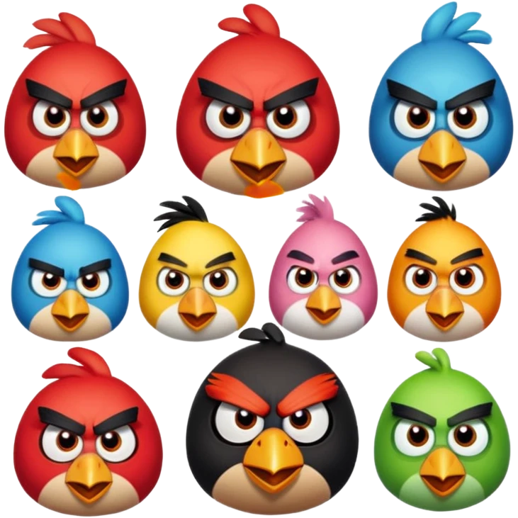 Angry birds emoji