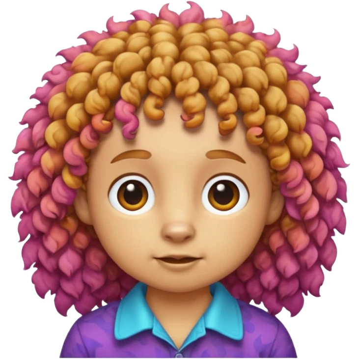 curly animal with shirt emoji