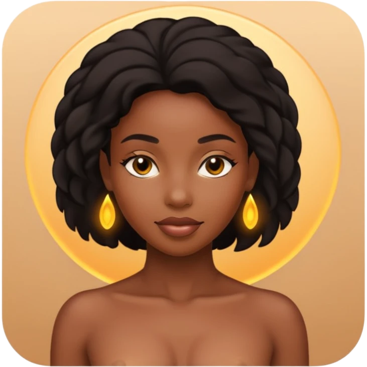 Naked black woman emoji