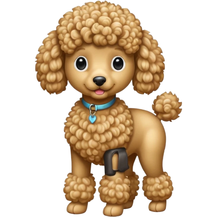 Beige poodle emoji
