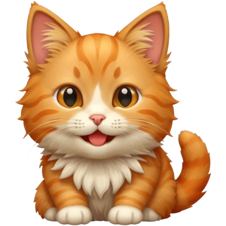Kitten giggle emoji