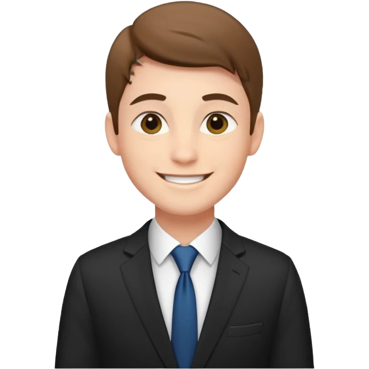 Young man wishing luck emoji