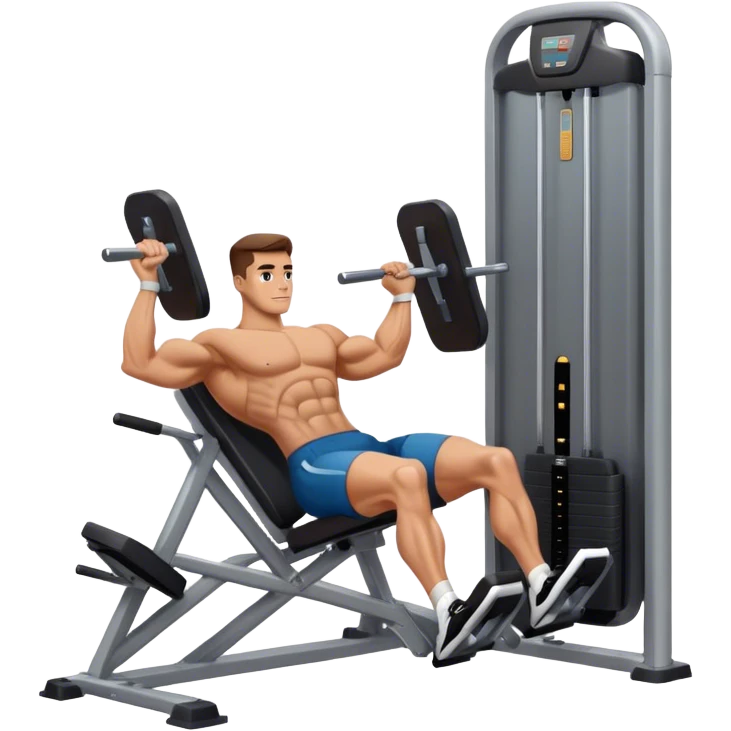 guy how to use a leg press machine emoji