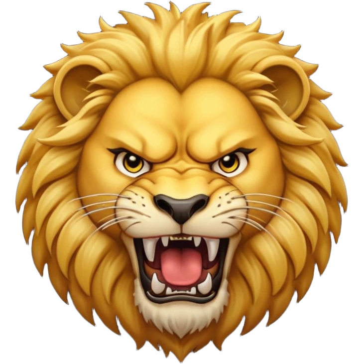 Angry lion emoji