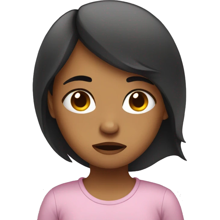 girl who trying to sleep emoji