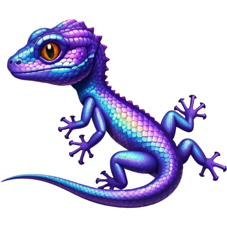 glitter purple lizard emoji