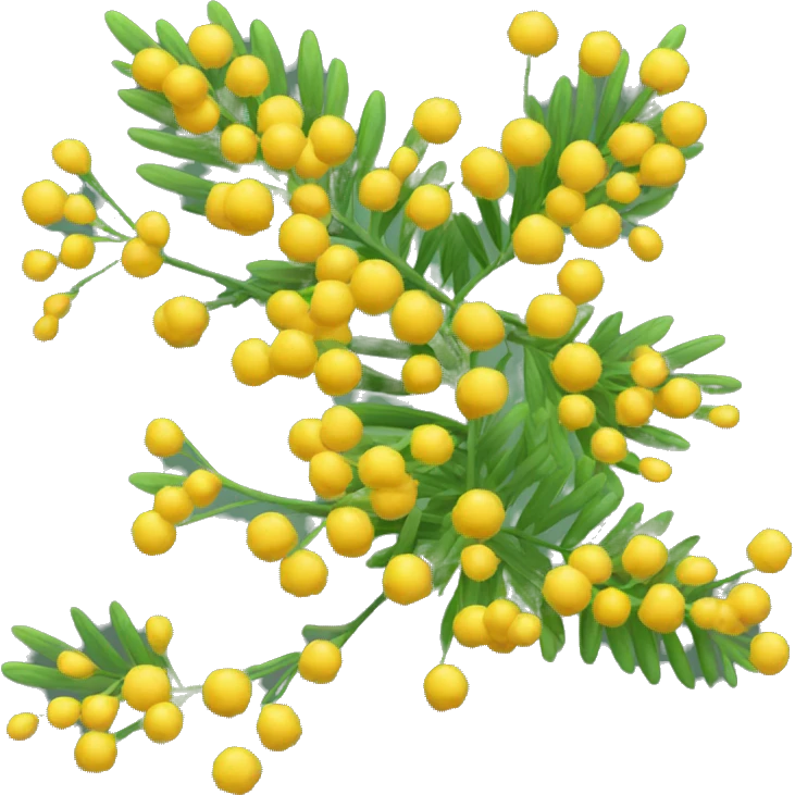 mimosa flowers emoji