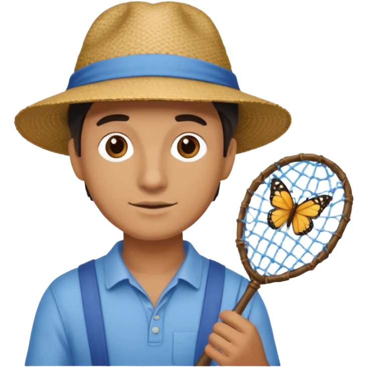 man butterfly catcher emoji